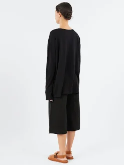 Lauren Manoogian - L/S Boatneck in Black