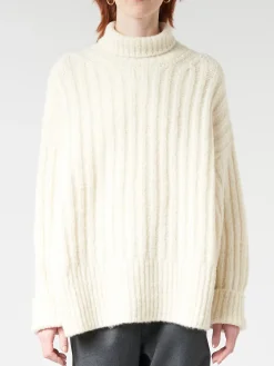 Lauren Manoogian - Rib Turtleneck in Raw White