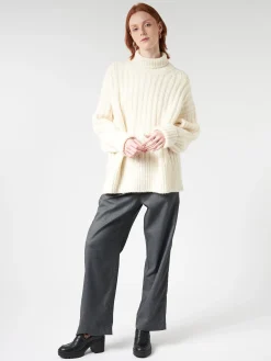 Lauren Manoogian - Rib Turtleneck in Raw White
