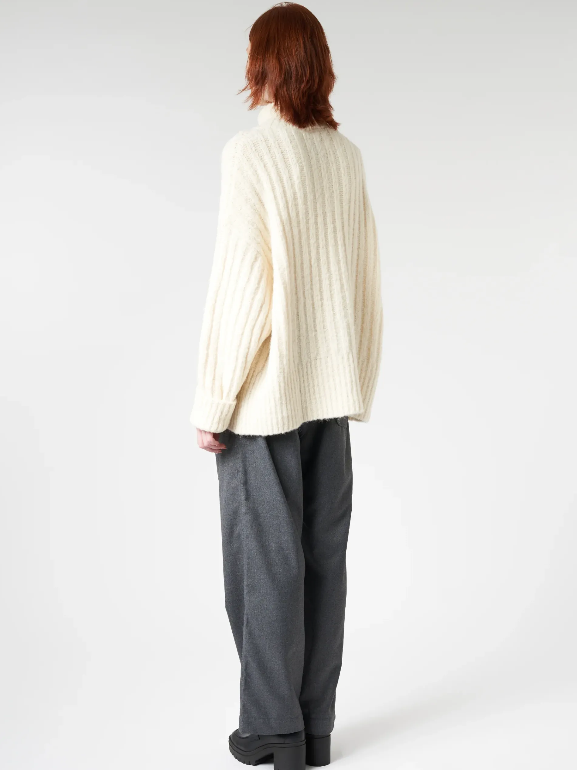 Lauren Manoogian - Rib Turtleneck in Raw White