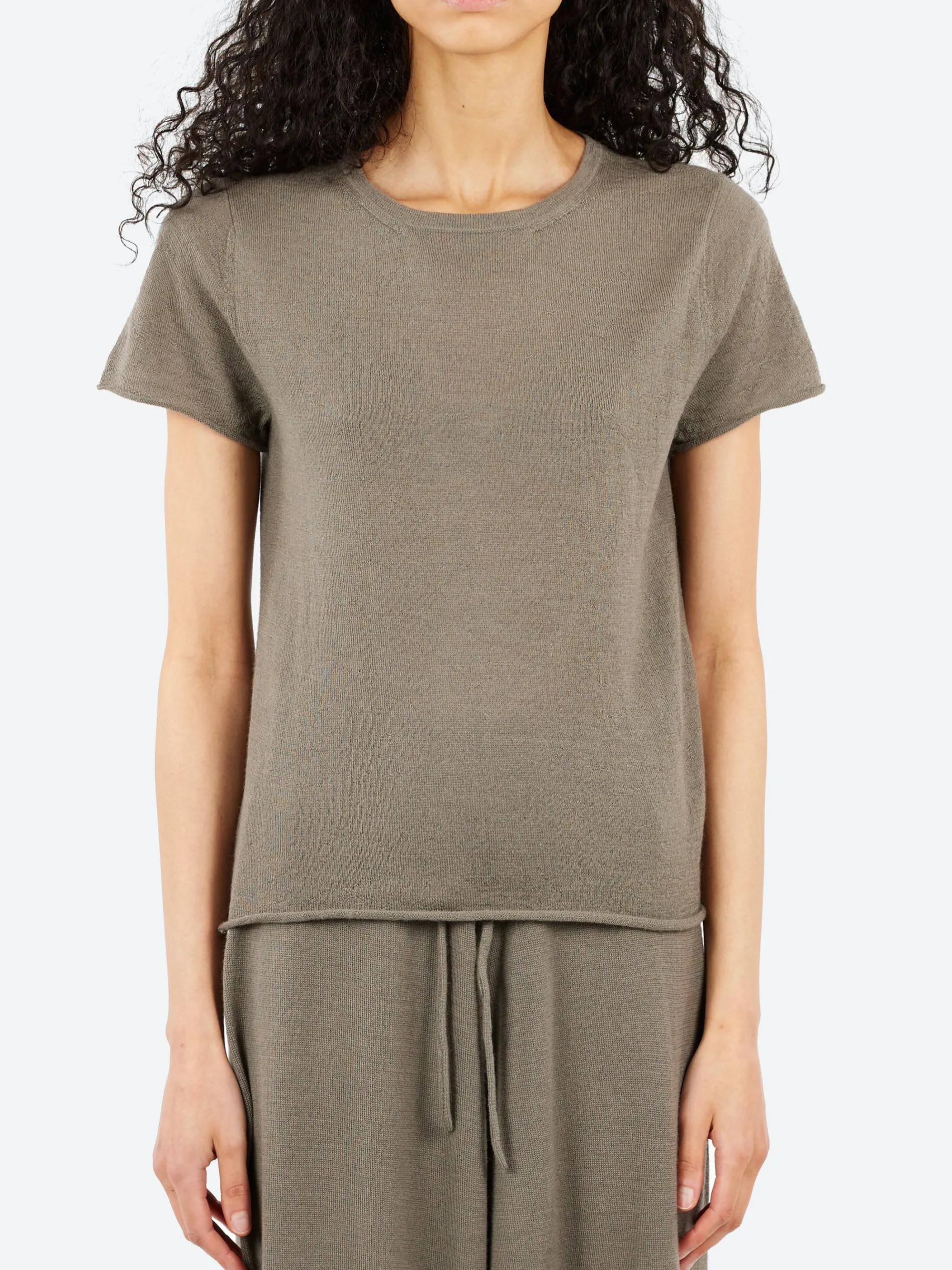 Lauren Manoogian - Super Fine Baby Tee in Concrete