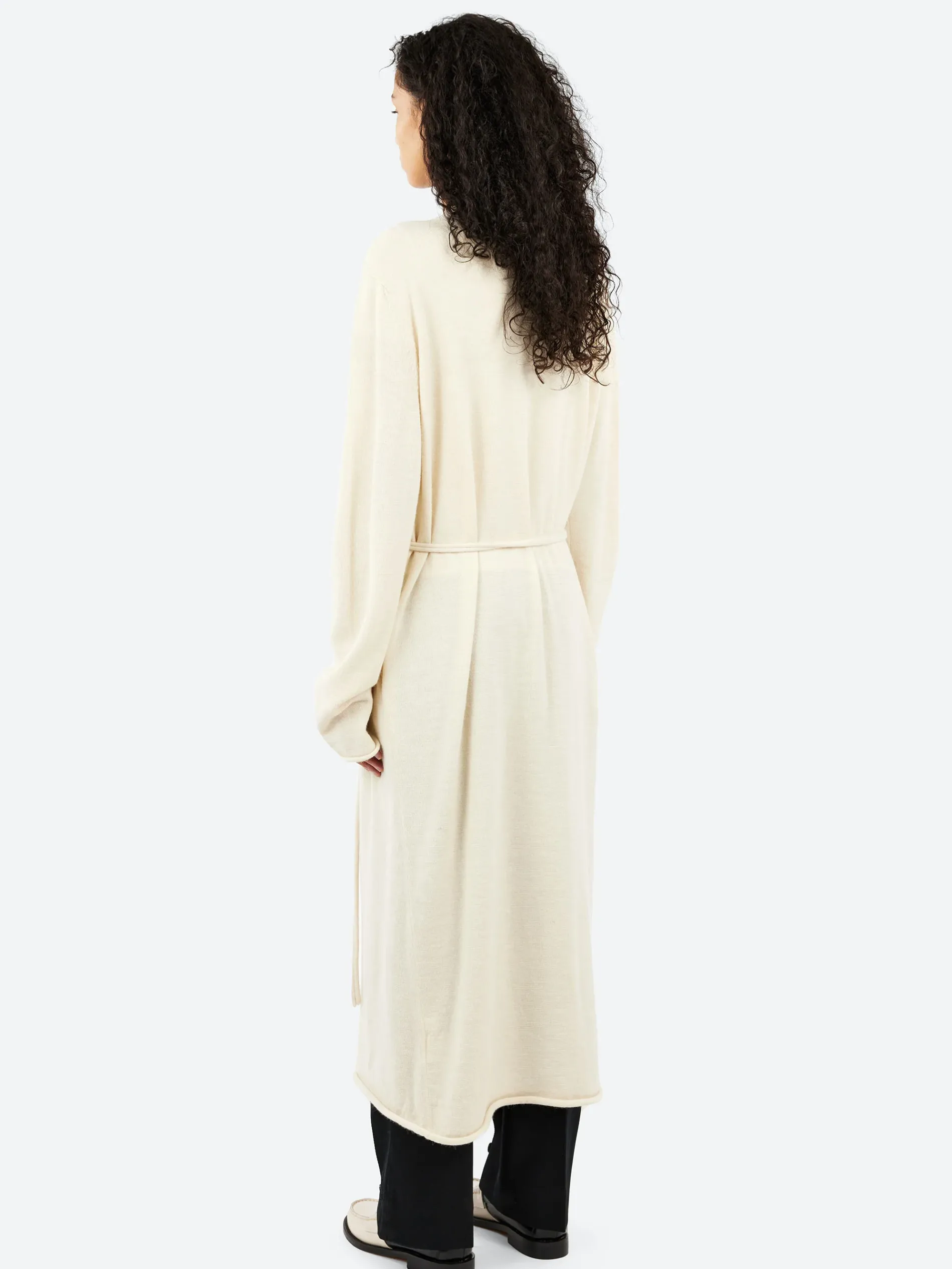 Lauren Manoogian - Super Fine Long Cardigan in Ivory