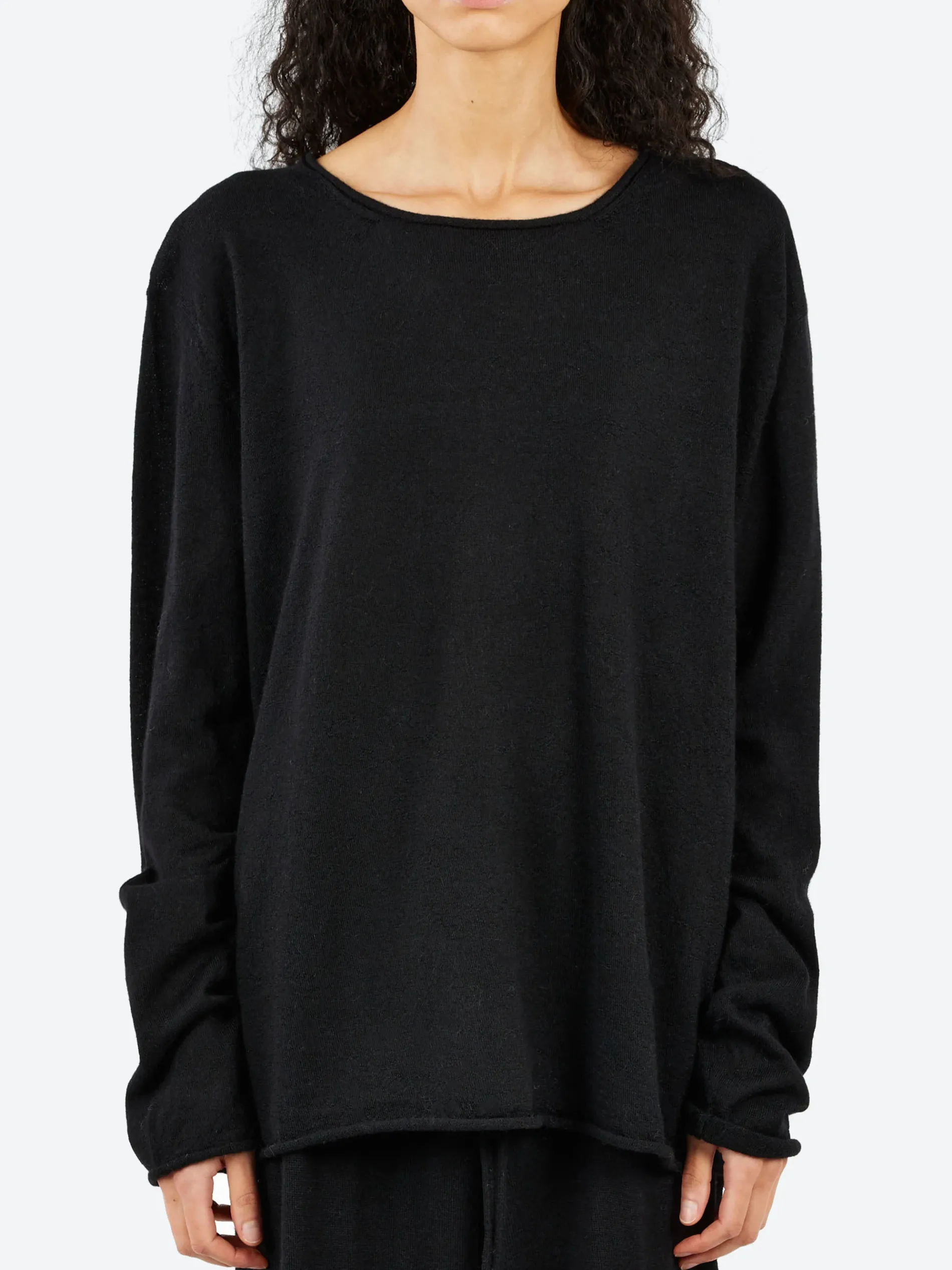 Lauren Manoogian - Super Fine Crewneck in Black