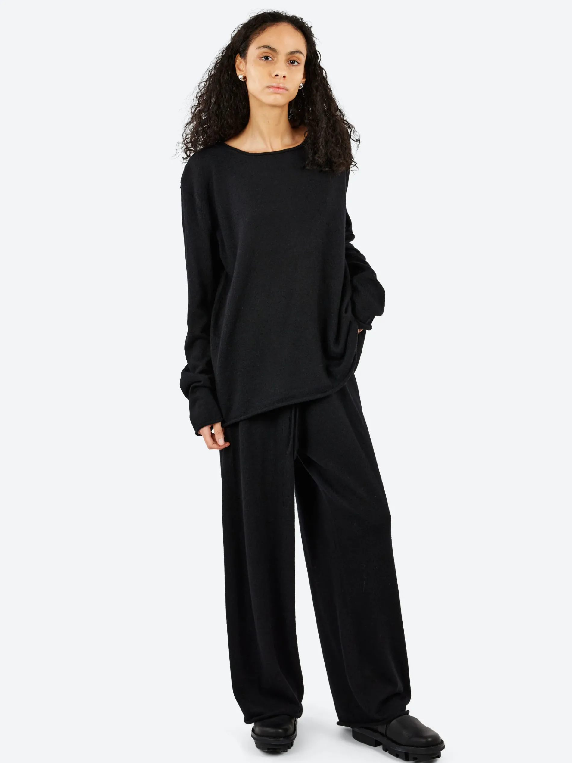 Lauren Manoogian - Super Fine Crewneck in Black