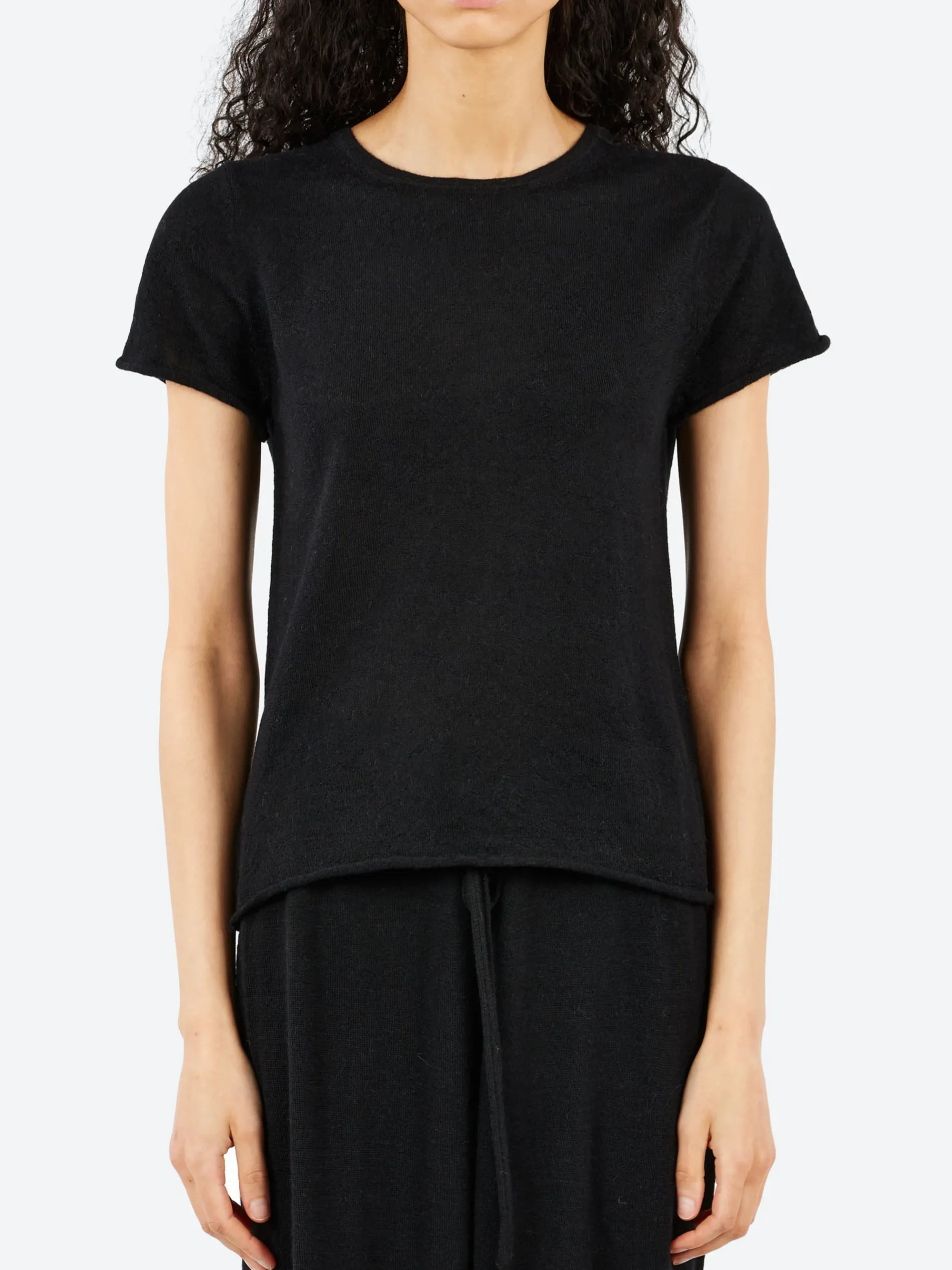 Lauren Manoogian - Super Fine Baby Tee in Black