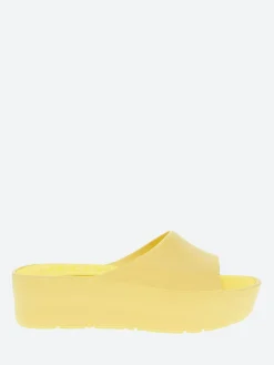 Lemon Jelly - Sunny Platform Slide Sandal in Lemonade