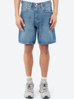 Levi's - 468 Stay Loose Shorts in Picnic Friends (Dark Wash)