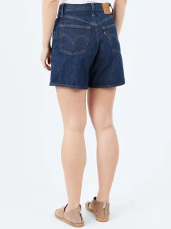 Levi's - High Rise Baggy Short in Remember Together (Dark Wash)