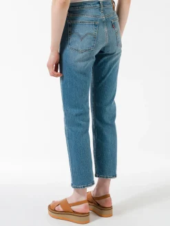 Levi's - Wedgie Fit Straight Jeans in Christina (Mid Used Wash)