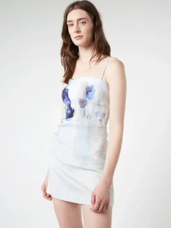 Linen Blend Strap Dress