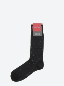 Marcoliani - Micro Paisley Sock in Charcoal