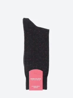 Marcoliani - Pin Sock in Charcoal and Ginger