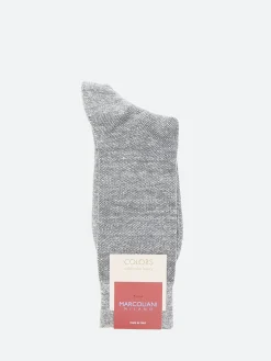 Marcoliani - Piqué Sock in Flannel Grey