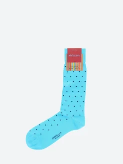 Marcoliani - St. Tropez Polka Dot Socks in Turquoise