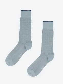 Marcoliani - Varese Pindot Sock in Amalfi Blue