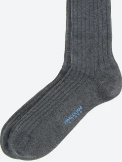 Marcoliani Milano - Essence of Cotton Sock in Asphalt