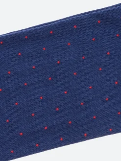 Marcoliani Milano - Pin Dot Socks in Cobalt Blue