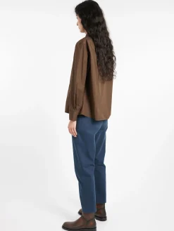 Margaret Howell - MHL Big Pocket Swing Shirt in Carob