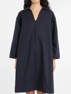 Margaret Howell - MHL Patch Pocket Smock Dress in Ink