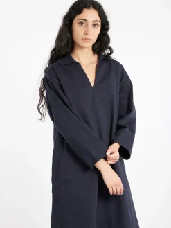 Margaret Howell - MHL Patch Pocket Smock Dress in Ink