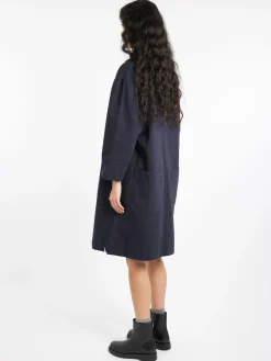 Margaret Howell - MHL Patch Pocket Smock Dress in Ink