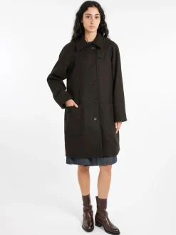 Margaret Howell - MHL Raglan Overcoat in Bark