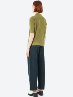 Margaret Howell - MHL Single Button Polo in Grass