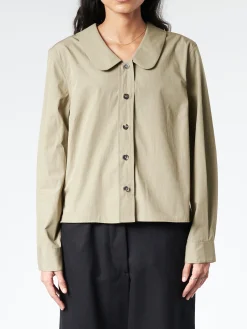 Margaret Howell - Round Collar Shirt in Sage