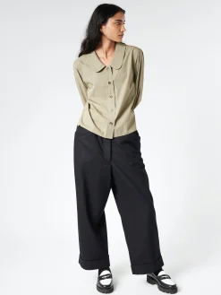 Margaret Howell - Round Collar Shirt in Sage
