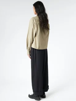 Margaret Howell - Round Collar Shirt in Sage