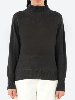 Margaret Howell - Seamless Roll Neck in Dark Charcoal