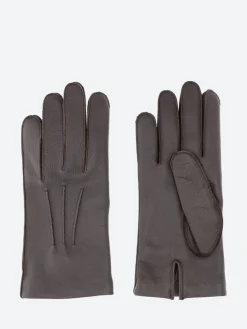 Mario Portolano - 1018 Deerskin Short Gloves in Brown