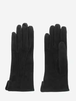 Mario Portolano - 4220 Suede Glove Cashmere in Black