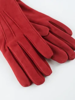 Mario Portolano - 4220 Suede Glove Cashmere Lined in Wine