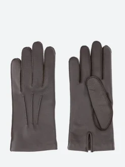 Mario Portolano - 2035 Suede Short Glove in Black
