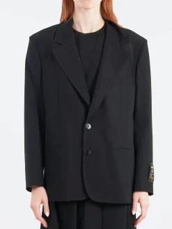 Marni - Blazer with Contrast Stitching in Black