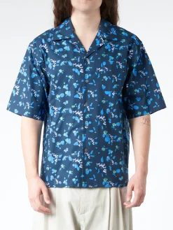 Marni - Bowling Shirt with Marni Dripping Print in Ink