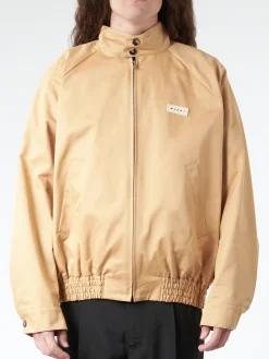 Marni - Organic Gabardine Oversized Bomber in Buttercream