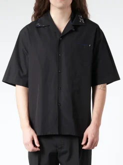 Marni - Organic Poplin Cotton Bowling Shirt in Black