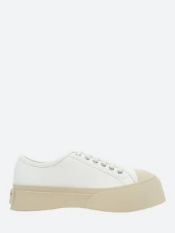 Marni - Pablo Laced Up Sneakers in Lily White