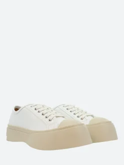 Marni - Pablo Laced Up Sneakers in Lily White