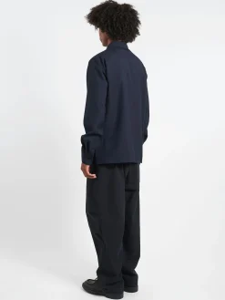 Marni - Tropical Wool Shirt in Blue Black