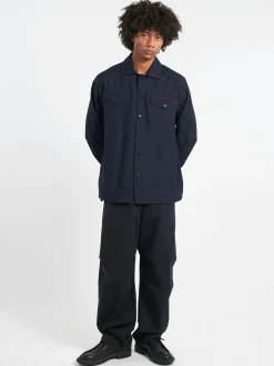 Marni - Tropical Wool Shirt in Blue Black