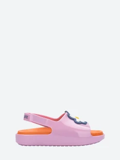 Melissa - Cloud Sandal + Fabula in Pink and Orange