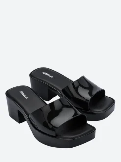 Melissa - Shape Slide Sandals in Black