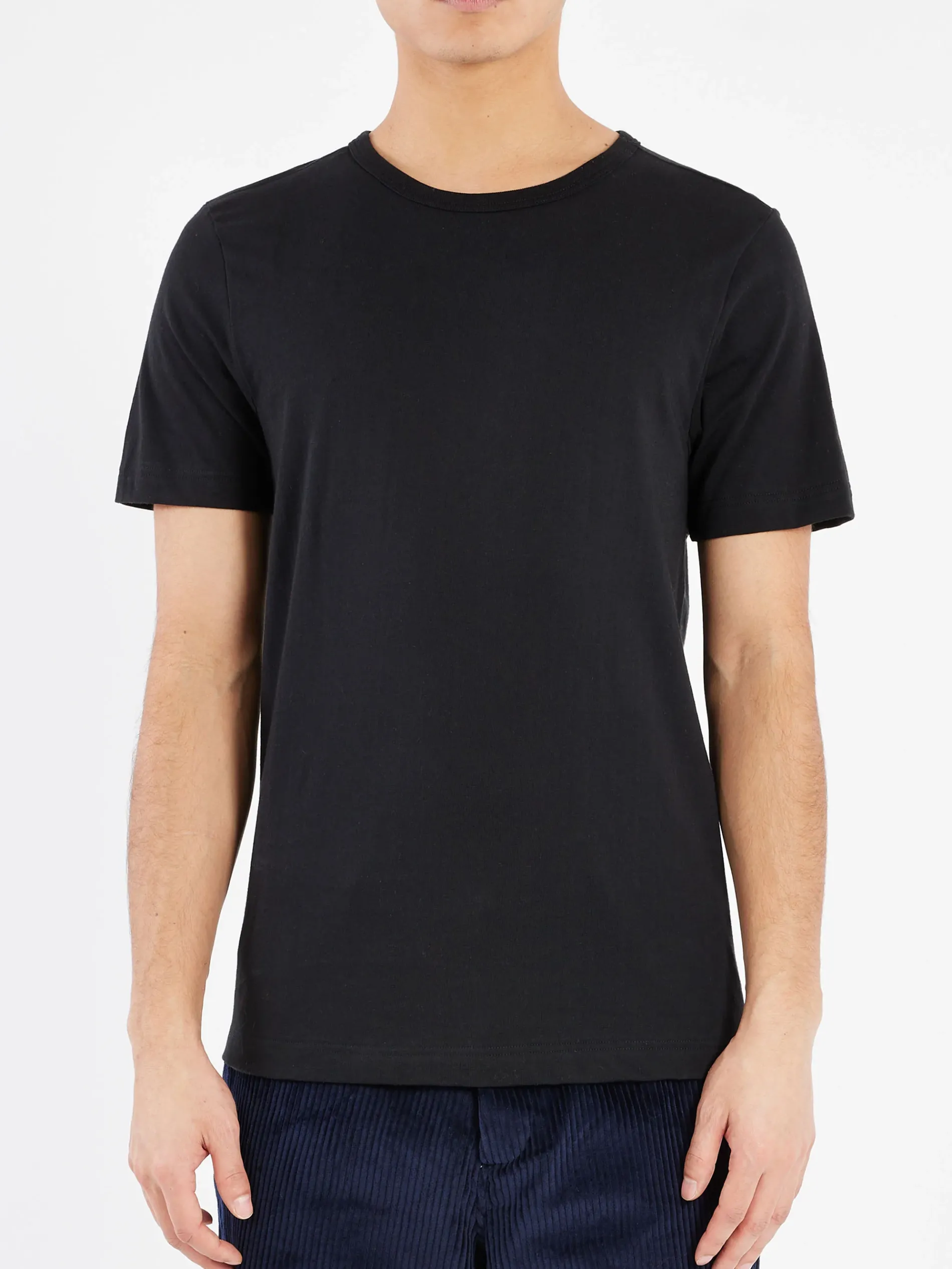 Merz b. Schwanen - 1950s Men's Loopwheeled T-Shirt in Black