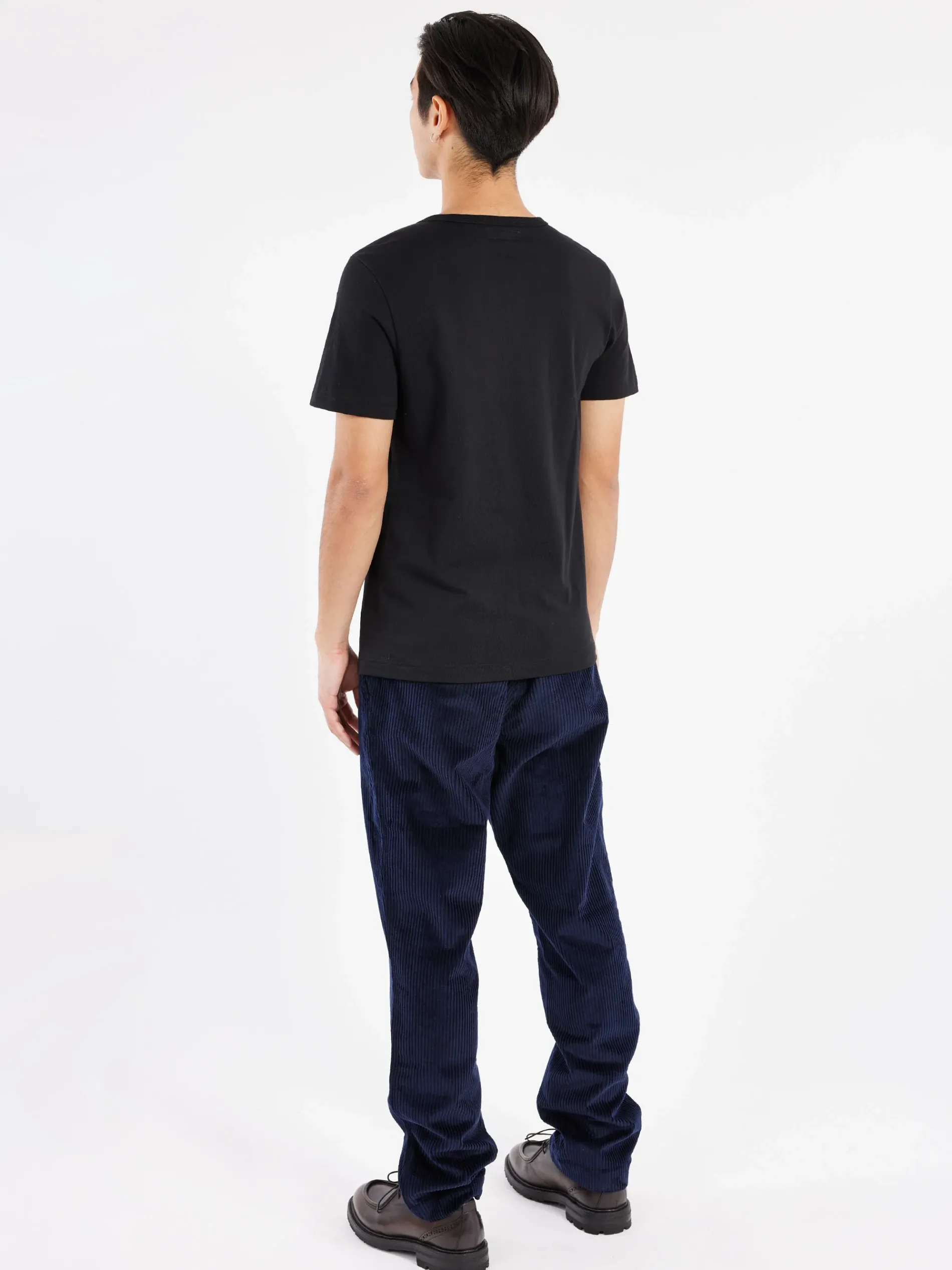 Merz b. Schwanen - 1950s Men's Loopwheeled T-Shirt in Black