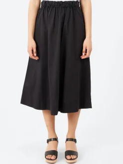 Merz b. Schwanen - SKIRT01 Relaxed Fit Skirt in Deep Black