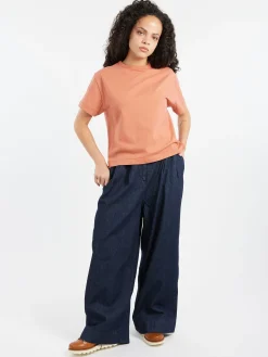 Merz b. Schwanen - WGHP01 Giza Cotton T-Shirt in Rosewood