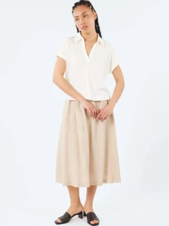 Merz b. Schwanen - WLINEN03 Polo Shirt in White